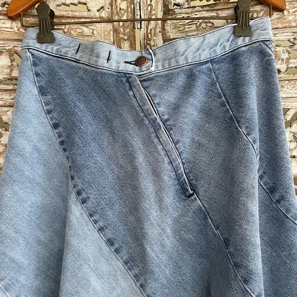 FREE PEOPLE Still Into You Denim Maxi Skirt - Picture 10 of 11